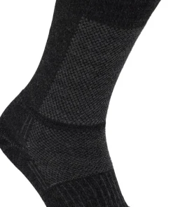 Wrightsock Merino Coolmesh II Merino Wool Crew Anti Blister System Grey/Black