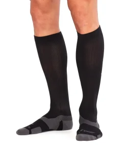 2XU VECTR Light Cushion Full Length Socks Black/Titanium