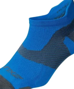 2XU Vectr Light Cushion No Show Sock Vibrant Blue/Grey