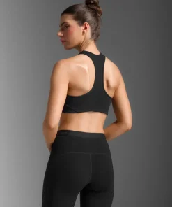 2XU Women's Form Racerback Medium Impact Bra Black/black