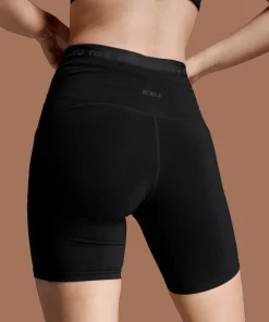 2XU Women's Form Stash Hi-Rise Compression 4 Inch Shorts Black/black