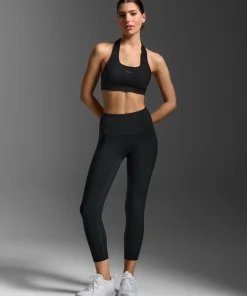 2XU Women's Form Stash Hi-Rise Compression 7/8 Black/black1