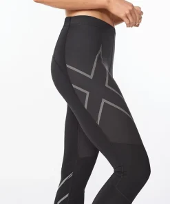 2XU Women's Ignition Shield Compression Tights BLACK/ BLACK REFLECTIVE