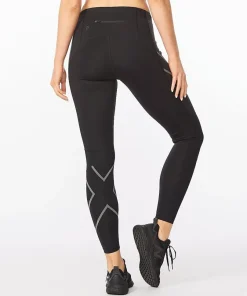 2XU Women's Ignition Shield Compression Tights BLACK/ BLACK REFLECTIVE