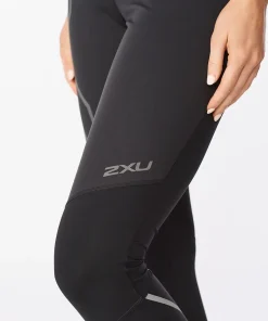 2XU Women's Ignition Shield Compression Tights BLACK/ BLACK REFLECTIVE