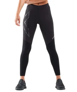 2XU Women's Ignition Shield Compression Tights BLACK/ BLACK REFLECTIVE