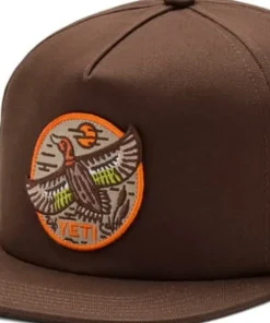 Yeti Built For The Wild Duck Flat Brim Hat Dark Brown