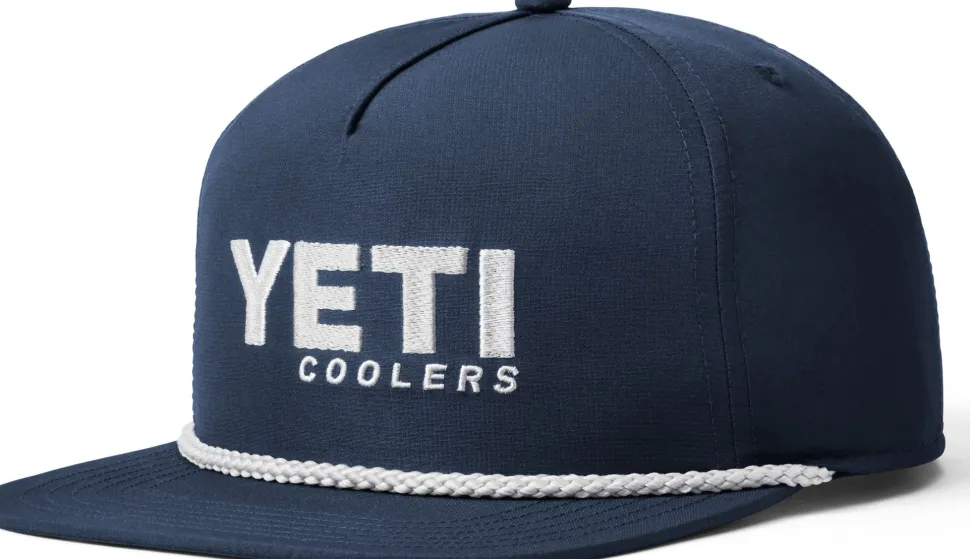 Yeti Flat Brim Rope Hat Navy