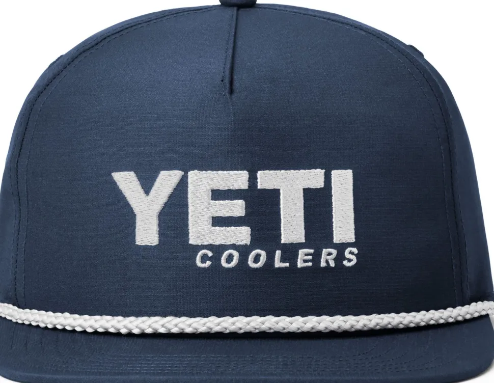 Yeti Flat Brim Rope Hat Navy